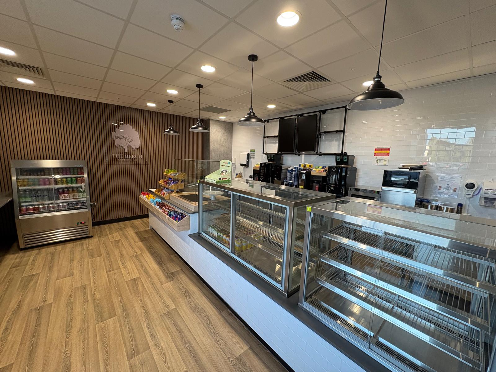 Completed education campus cafe and social space
