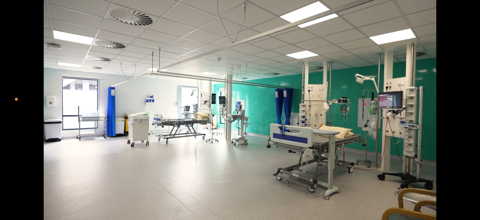 Completed healthcare clinical room with fitted specialist services