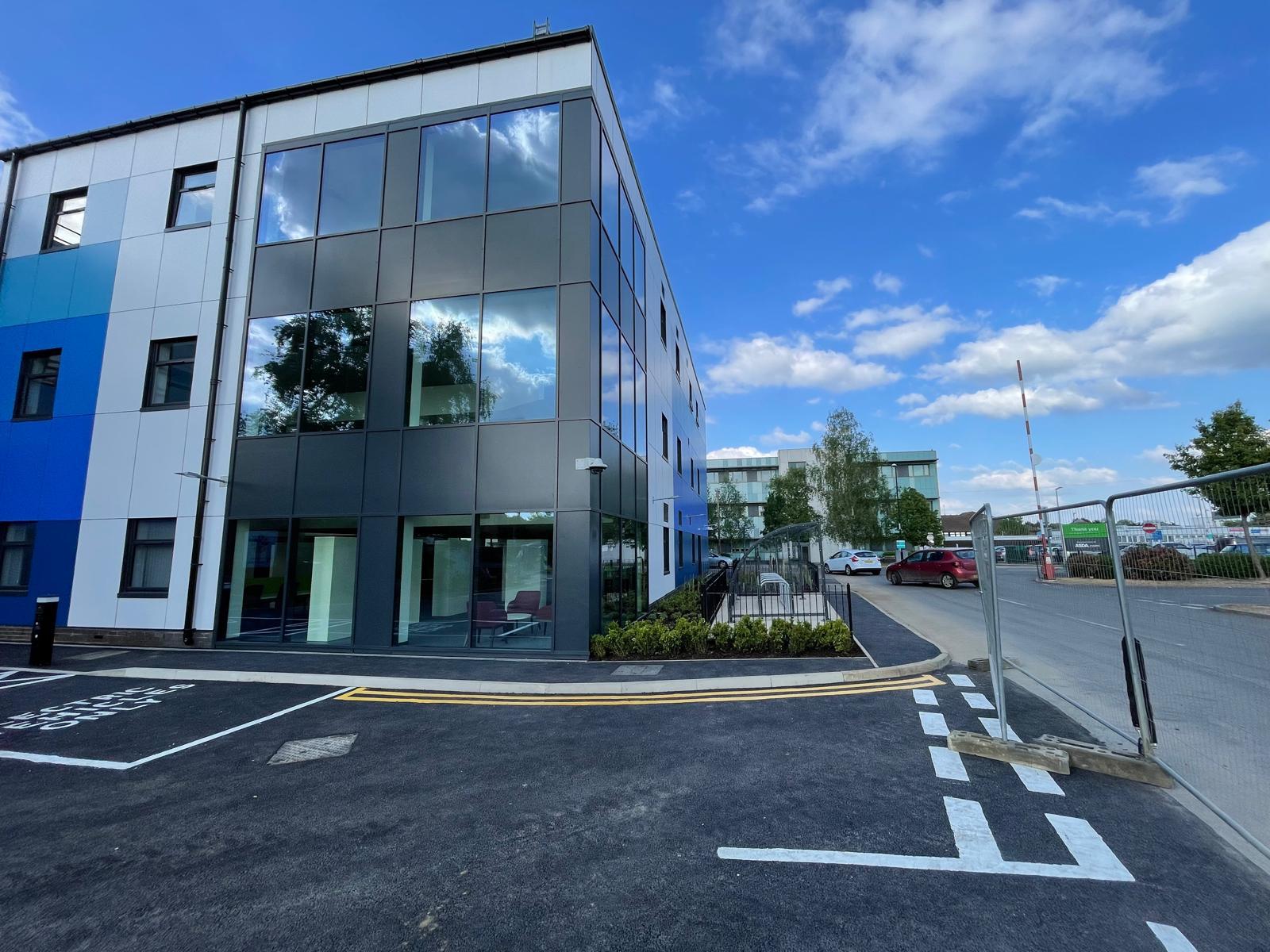 Completed healthcare building